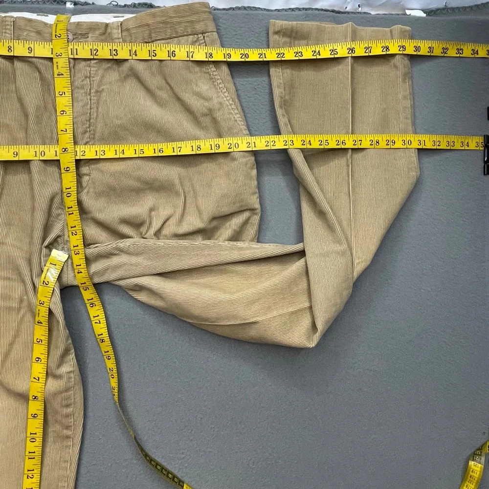 Polo Ralph Lauren Men Corduroy Pants 35/30 Tan Prospect Pant Cotton Classic